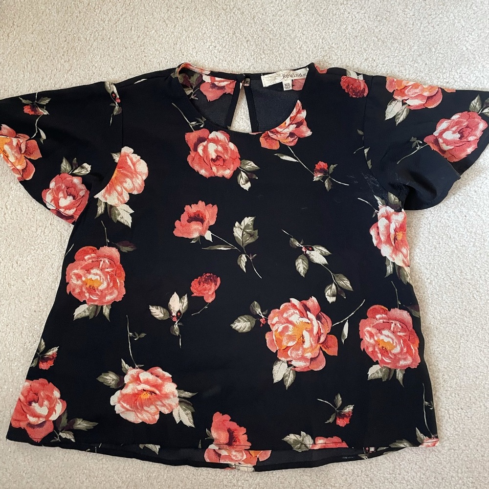 Flower vintage blouse
